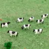 Miniature Holstein Cow Set for Dioramas