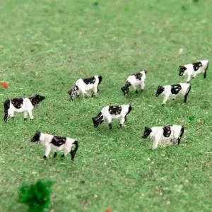 Miniature Holstein Cow Set for Dioramas