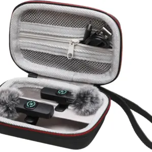 Wireless Lavalier Microphone Case 5.3 x 3.5 x 2.3"
