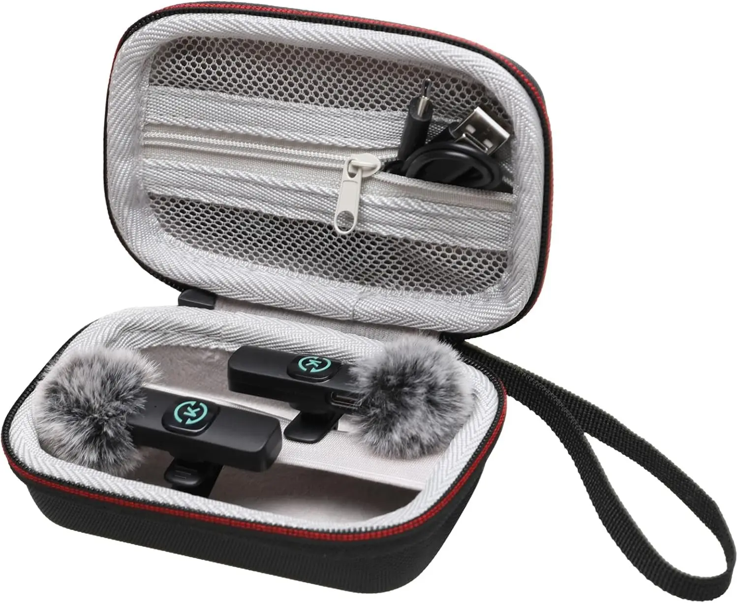 Wireless Lavalier Microphone Case 5.3 x 3.5 x 2.3" 1 Wireless Lavalier Microphone Case 5.3 x 3.5 x 2.3"