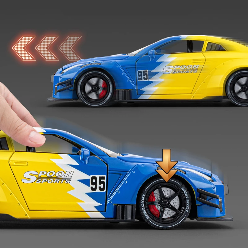 Detailed Nissan GT-R R35 1:24 Diecast Model 6 Detailed Nissan GT-R R35 1:24 Diecast Model - Image 6
