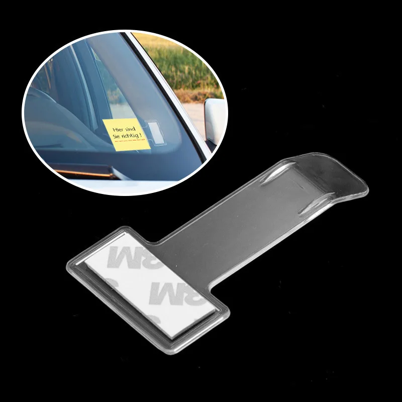 Clear Plastic Parking Ticket Holder Clip 2 Clear Plastic Parking Ticket Holder Clip - Image 2