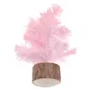 Pink Flocked Mini Christmas Tree Ornament
