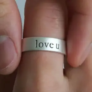 Love U Unisex Silver Ring 8 S54d7a03599784c06bb058ef5f7560883q