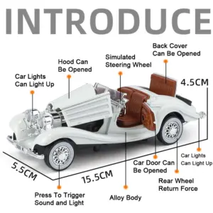 Vintage Mercedes-Benz 1:32 Diecast Model Car 12 S54e5057d337c4881a551ba05b1313ac7M