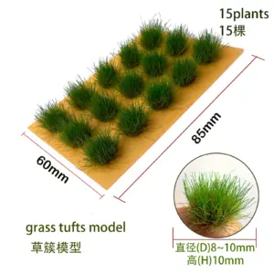 Miniature Grass Tufts for Dioramas 15pcs 23 S552ef1cc5cb14222aa237bd3c78ce0a6m