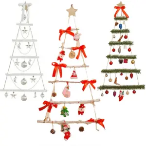 Wall-Mounted Mini Christmas Tree Decor 9 S55e93a71ed69416bb705dbbfeb74dc473