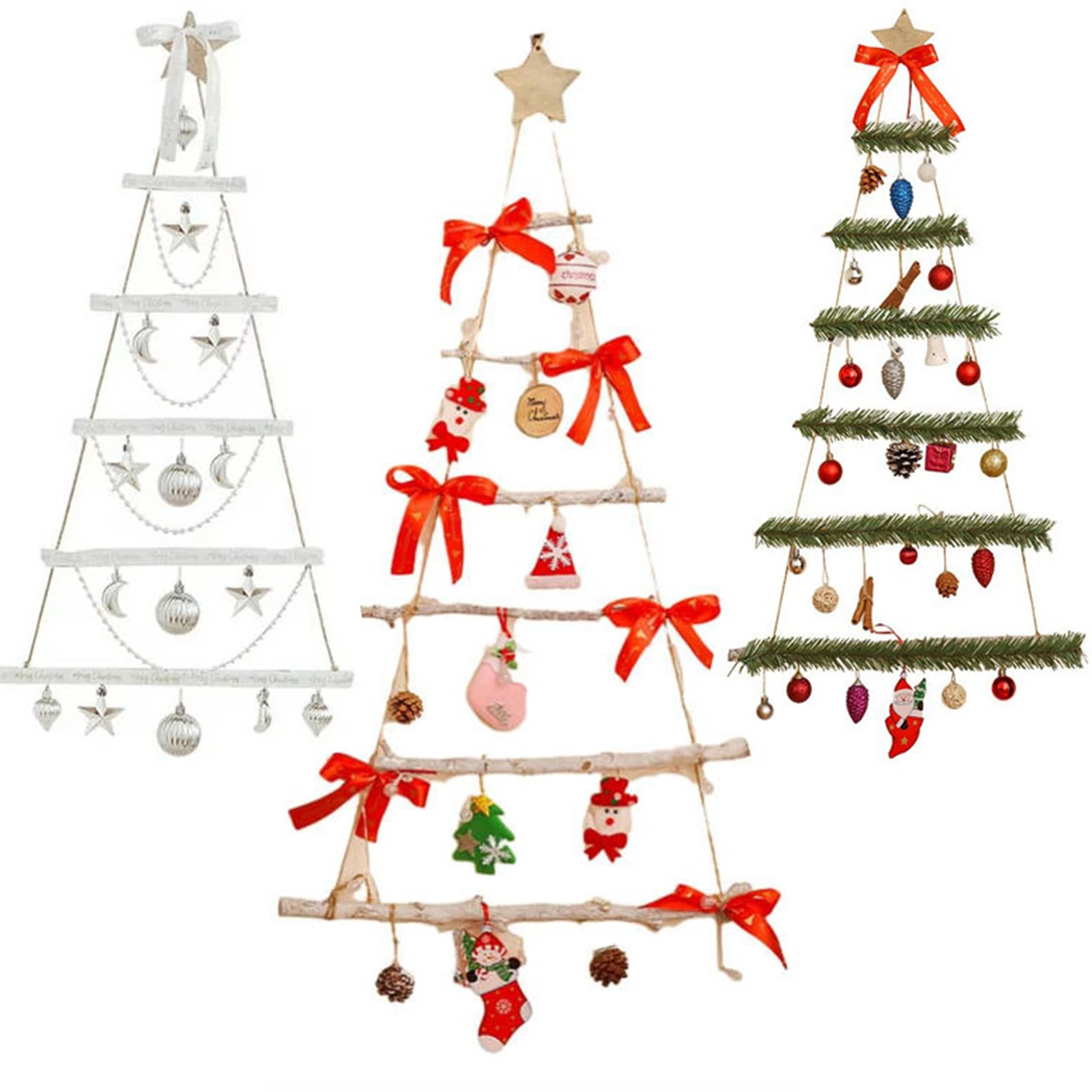 Wall-Mounted Mini Christmas Tree Decor 2 Wall-Mounted Mini Christmas Tree Decor - Image 2