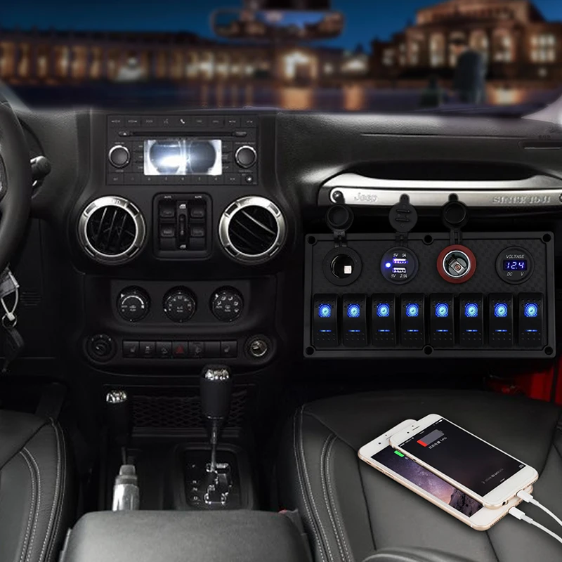 Waterproof Marine Switch Panel with Volt Meter 6 Waterproof Marine Switch Panel with Volt Meter - Image 6