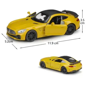 Yellow Mercedes-Benz AMG GTR 1:36 Scale Diecast Model 8 S567406b7aeea4f4b926b010d4ecca94dN