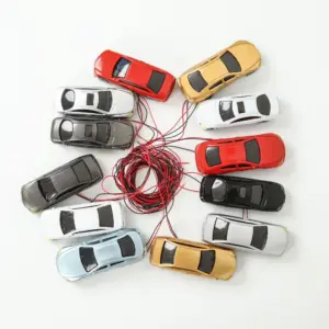 Illuminated Model Cars Set for Layouts