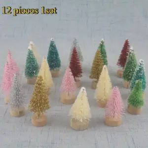 Colorful Miniature Christmas Tree Set with Glitter 17 S56ef9bb8e49d45c2bc2e731570b14800o