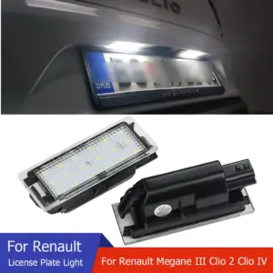 Renault Compatible Waterproof LED License Plate Light