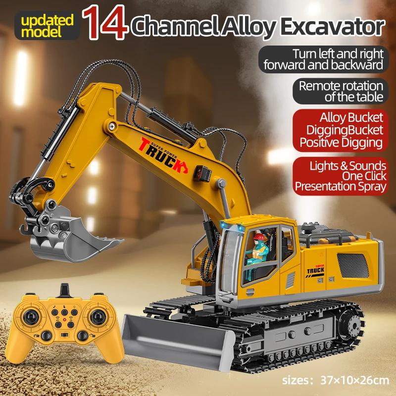 Alloy Remote Control Excavator Toy Car 15 Alloy Remote Control Excavator Toy Car - Image 15