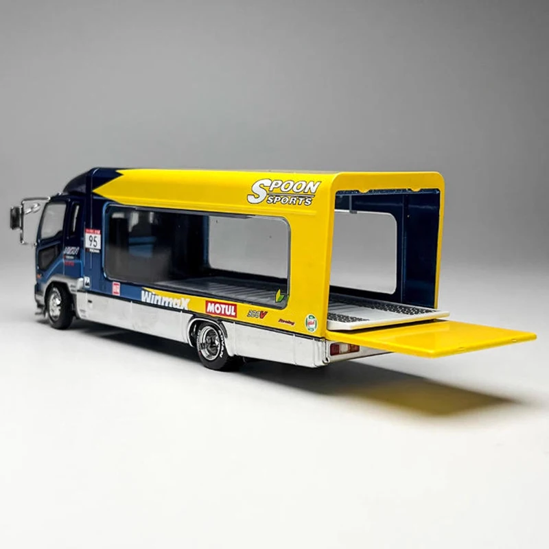 Blue 1/64 Fuso MK2 Container Truck Model 5 Blue 1/64 Fuso MK2 Container Truck Model - Image 5