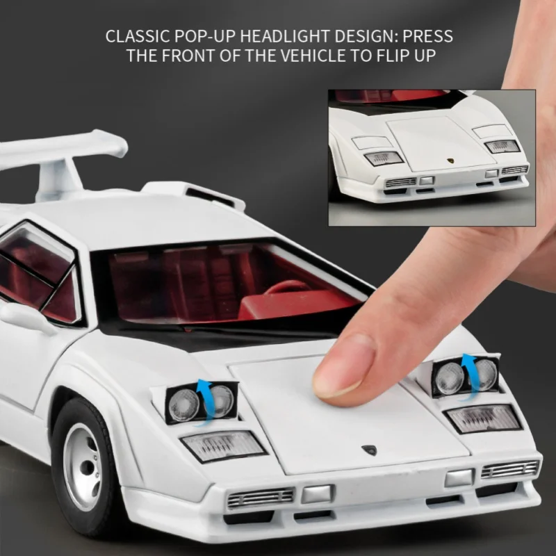 White Lamborghini LP500S Scale Model 4 White Lamborghini LP500S Scale Model - Image 4