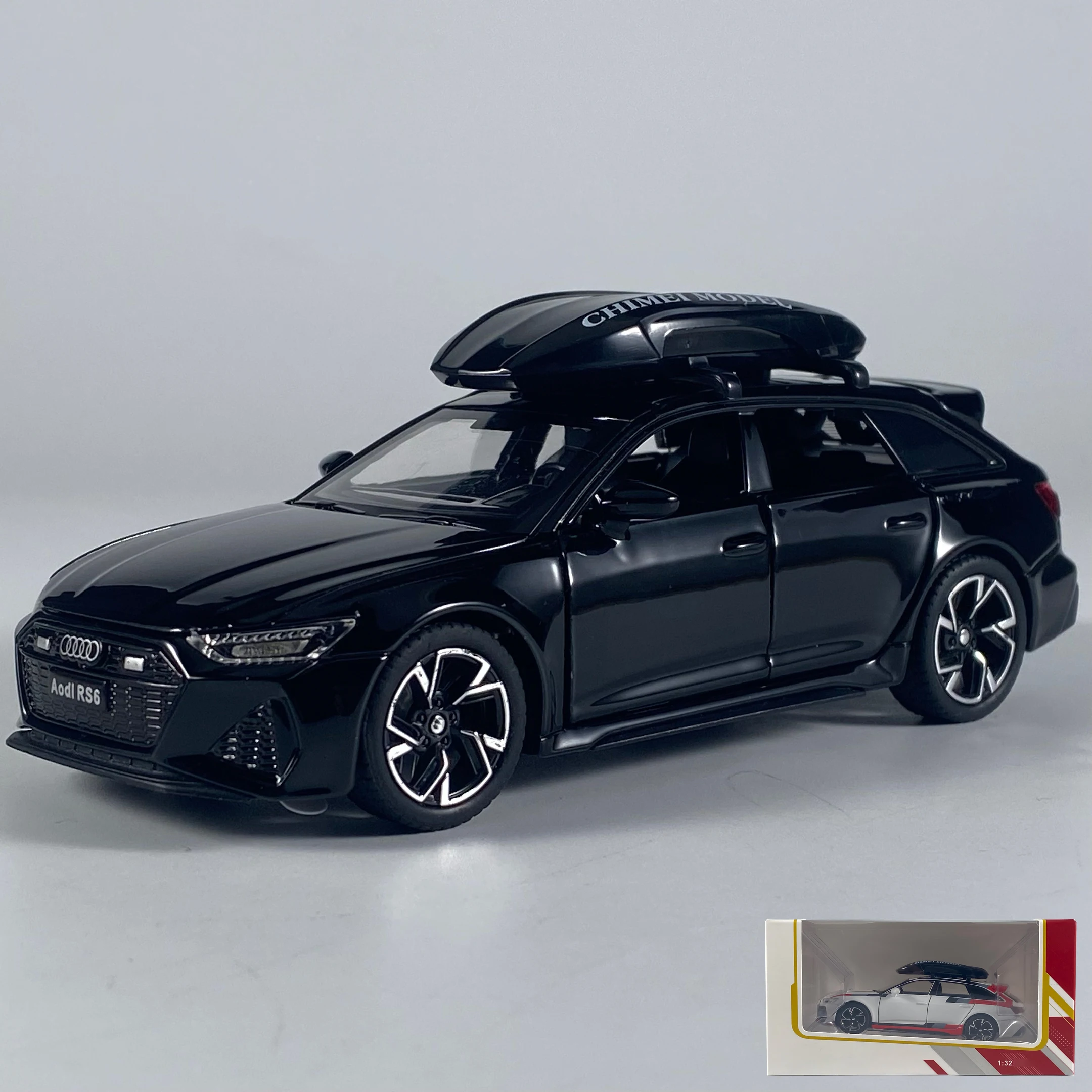 Audi RS6 Avant Wagon 1:32 Diecast Model in Black 12 Audi RS6 Avant Wagon 1:32 Diecast Model in Black - Image 12