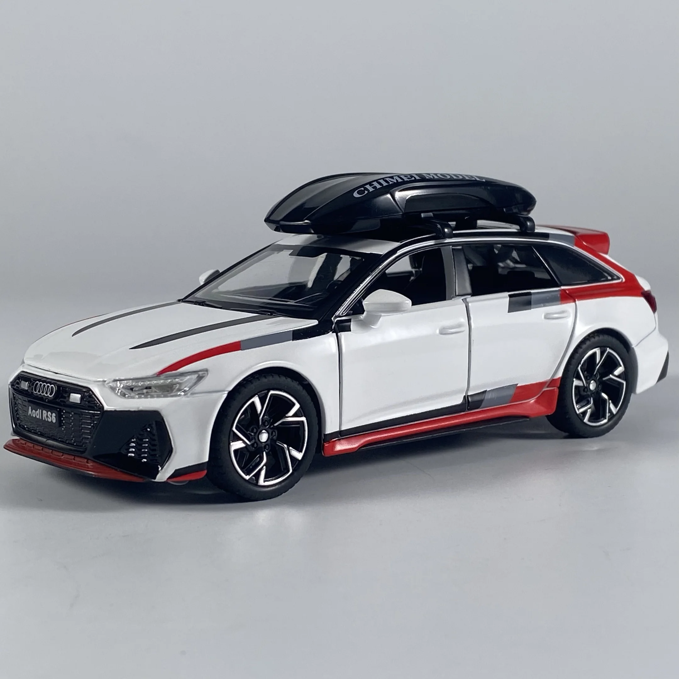 Audi RS6 Avant Wagon 1:32 Diecast Model in Black 7 Audi RS6 Avant Wagon 1:32 Diecast Model in Black - Image 7