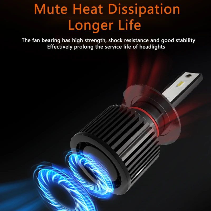 LED Headlight Bulb Set 6000K 4000 Lumens 50W 5 LED Headlight Bulb Set 6000K 4000 Lumens 50W - Image 5