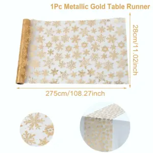 Festive Snowflake Christmas Table Runner 19 S59245d94a0a642b5874d0d535d39b24fE
