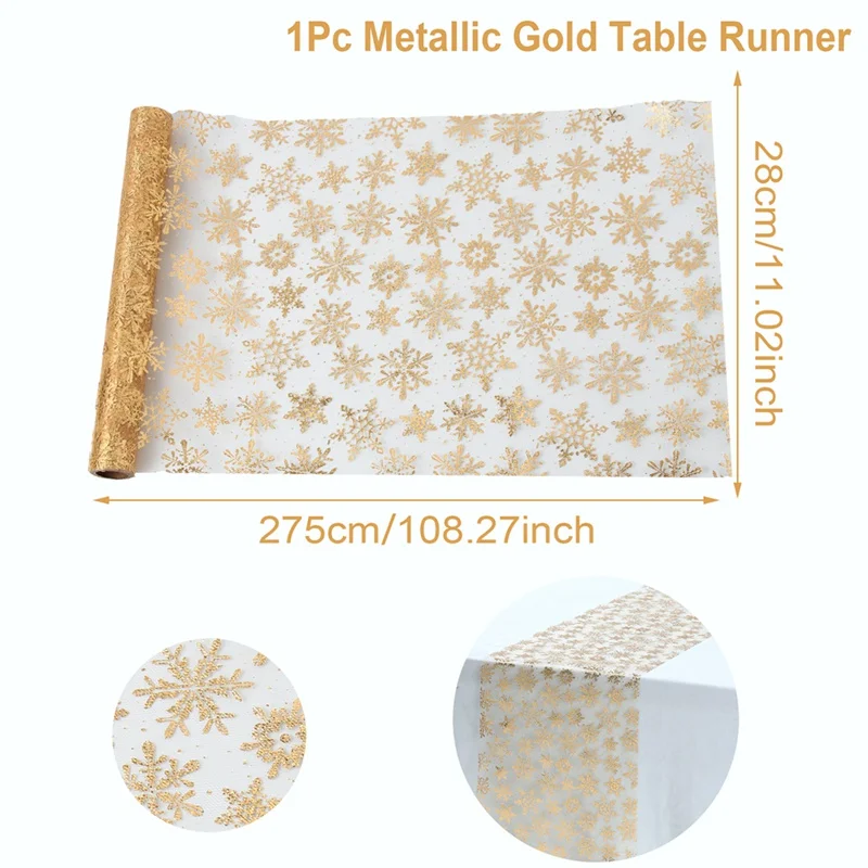 Festive Snowflake Christmas Table Runner 7 Festive Snowflake Christmas Table Runner - Image 7
