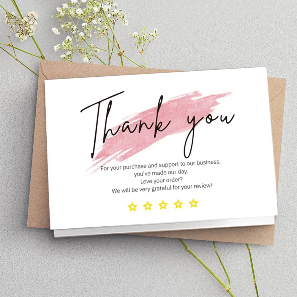 Thank You Kraft Paper Cards Set (30 Pieces) 3 Thank You Kraft Paper Cards Set (30 Pieces) - Image 3