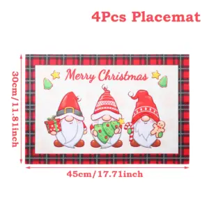 Festive Christmas Snowflake Placemat Set 20 S592ba6c75ad04503aeee1851cb276990X