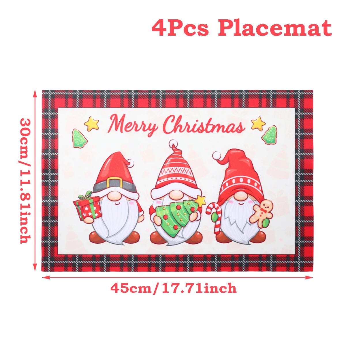 Festive Christmas Snowflake Placemat Set 7 Festive Christmas Snowflake Placemat Set - Image 7