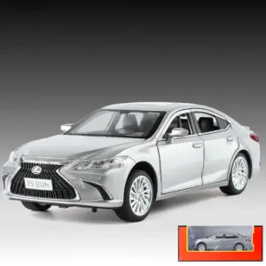 Silver Diecast Model Car 1:24 Scale for Collectors 21 S593b274f5a2f441188d24801b8d73294p