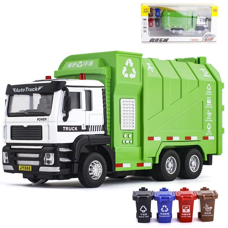 Vibrant 1/32 Scale City Garbage Truck Model 7 Vibrant 1/32 Scale City Garbage Truck Model - Image 7