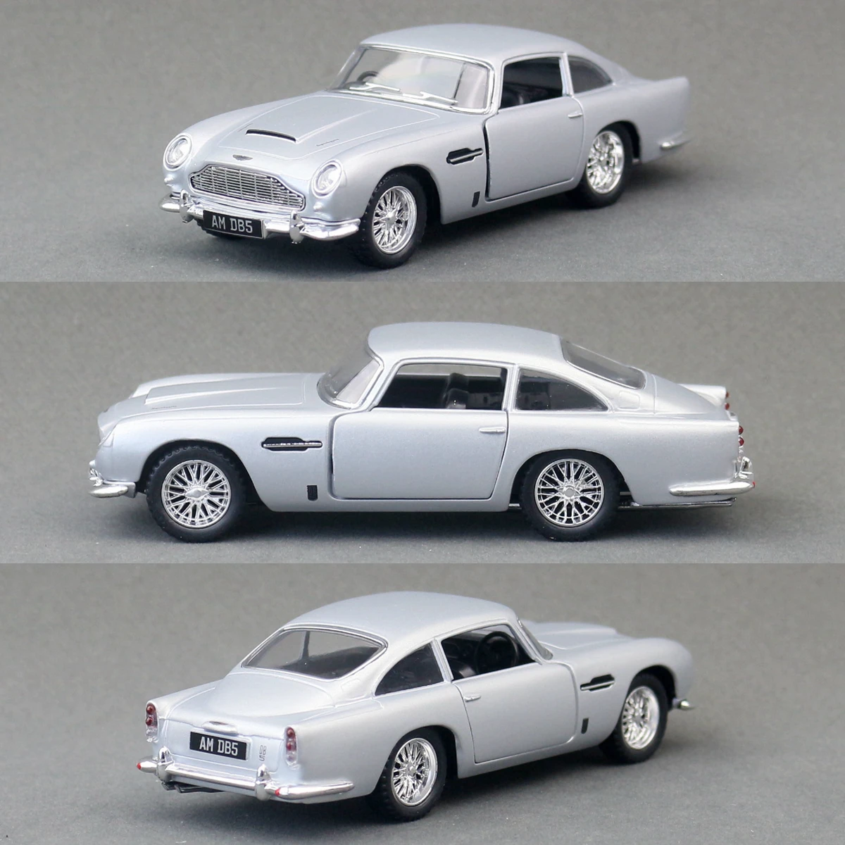 Silver Aston Martin DB5 Diecast Model 1:43 Scale 2 Silver Aston Martin DB5 Diecast Model 1:43 Scale - Image 2