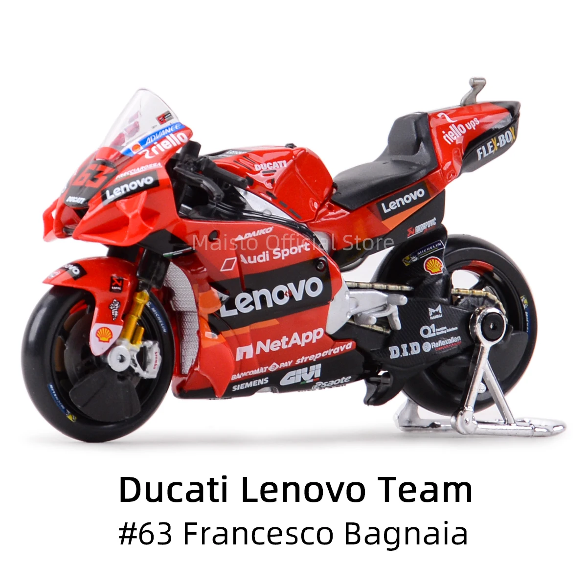 2021 Ducati Pramac Racing 1:18 Die-Cast Model 2 2021 Ducati Pramac Racing 1:18 Die-Cast Model - Image 2