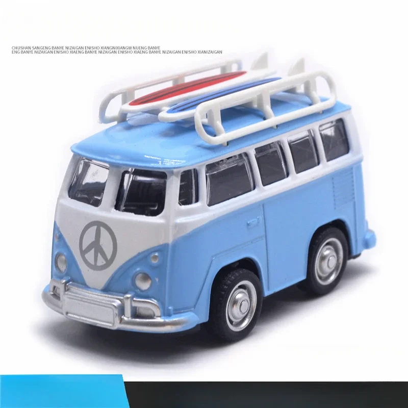 Diecast Alloy Cartoon Travel Bus Model 8 Diecast Alloy Cartoon Travel Bus Model - Image 8
