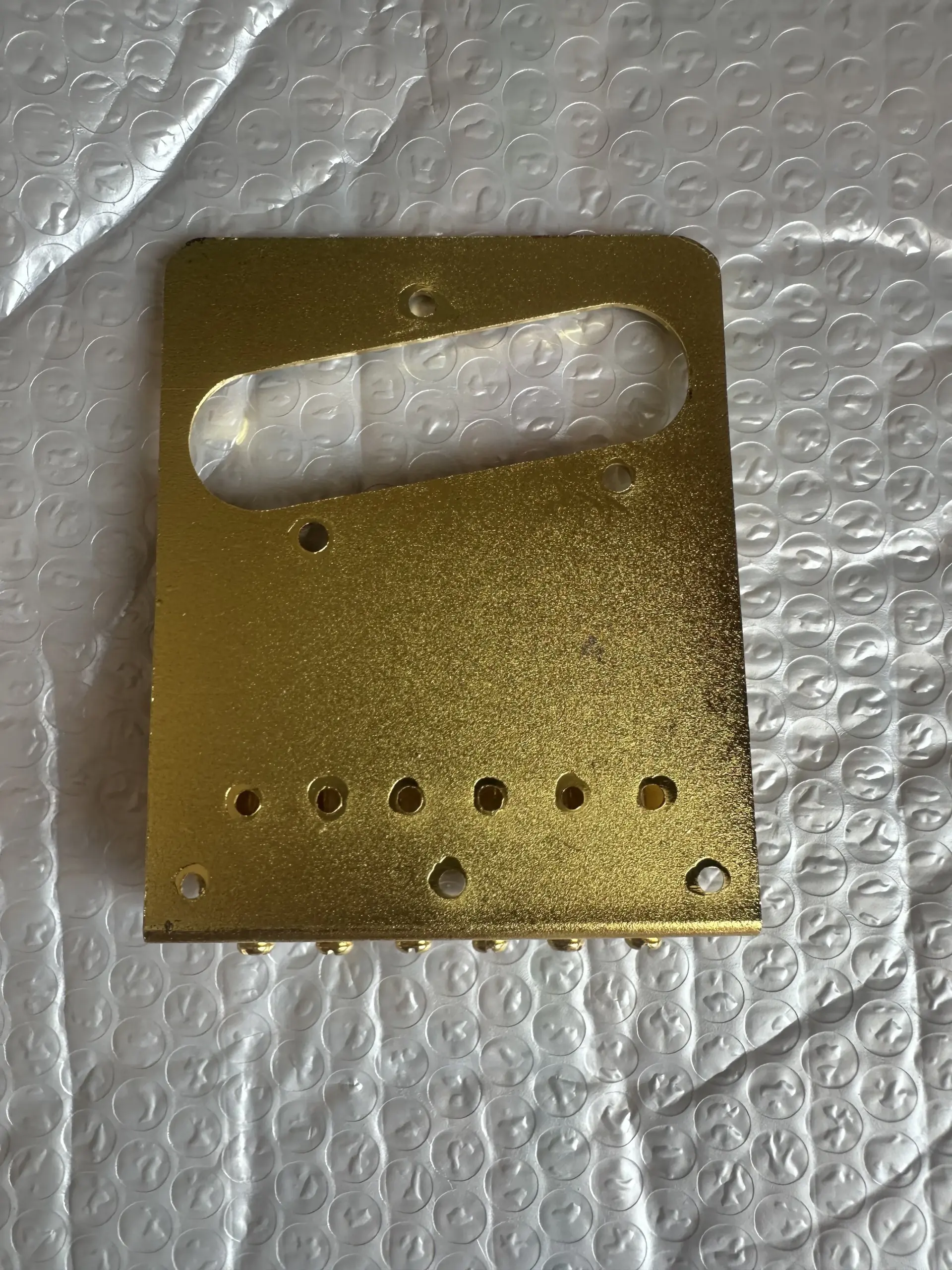 Golden Ornate Guitar Bridge Plate for Telecaster 2 Golden Ornate Guitar Bridge Plate for Telecaster - Image 2