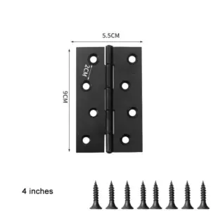 Black Stainless Steel Door Hinges Set 17 S5b42c78e1ba643508cc678c3f050d83cn