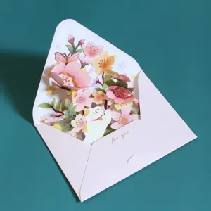 3D Floral Pop-Up Greeting Card 11.5x15cm 15 S5b57464dcae849cc8caf25a5e96eaf342