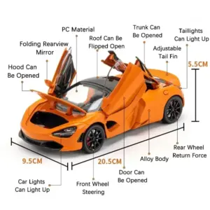 1:24 Alloy Supercar Model with Lights 11 S5c0af904d8a449209fdb5ffb7a4d33d6Q