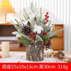 Mini 30cm Flocked Pine Christmas Tree for Home 15 S5c61eb81178c4ba6b092011124526896l