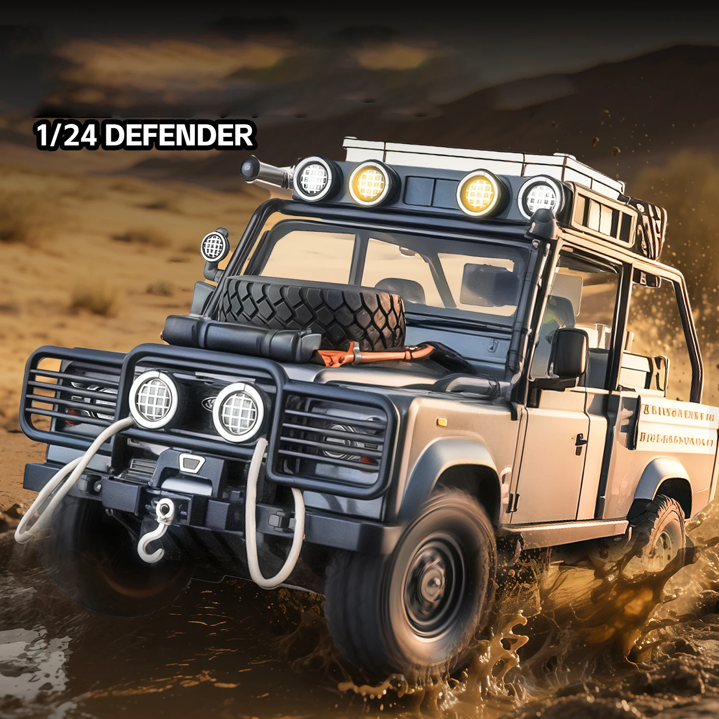 Land Rover Defender 110 Tomb LE 1/24 Scale Model 2 Land Rover Defender 110 Tomb LE 1/24 Scale Model - Image 2