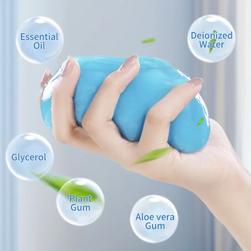 Light Blue Car Cleaning Gel for Dusting 6 Light Blue Car Cleaning Gel for Dusting - Image 6