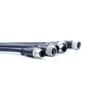 M12 Connector Cable 2m Black PVC 13 S5d12007c92bb4eb3a26bc697b545eeccK