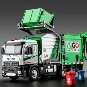 Blue Electric Garbage Truck Model 36cm 11 S5d65184a67ad44f0a1a0727f94f3dcccD