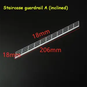 Realistic Model Guardrail Set for Dioramas 14 S5d92d128d89742bbb2a821078db0685f2