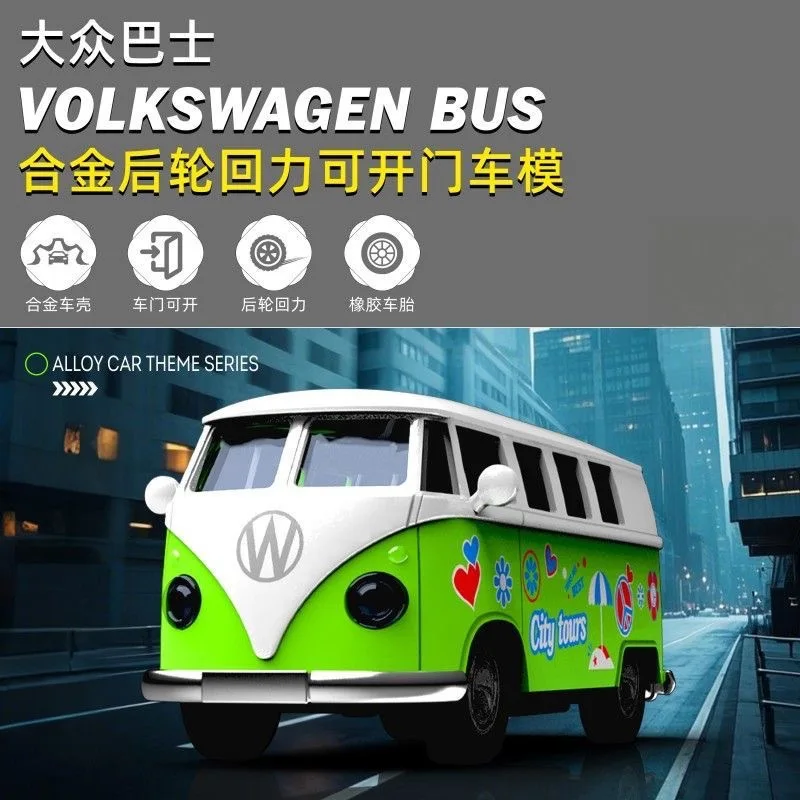 Vintage Diecast Beetle Bus 1:36 Scale 5 Vintage Diecast Beetle Bus 1:36 Scale - Image 5