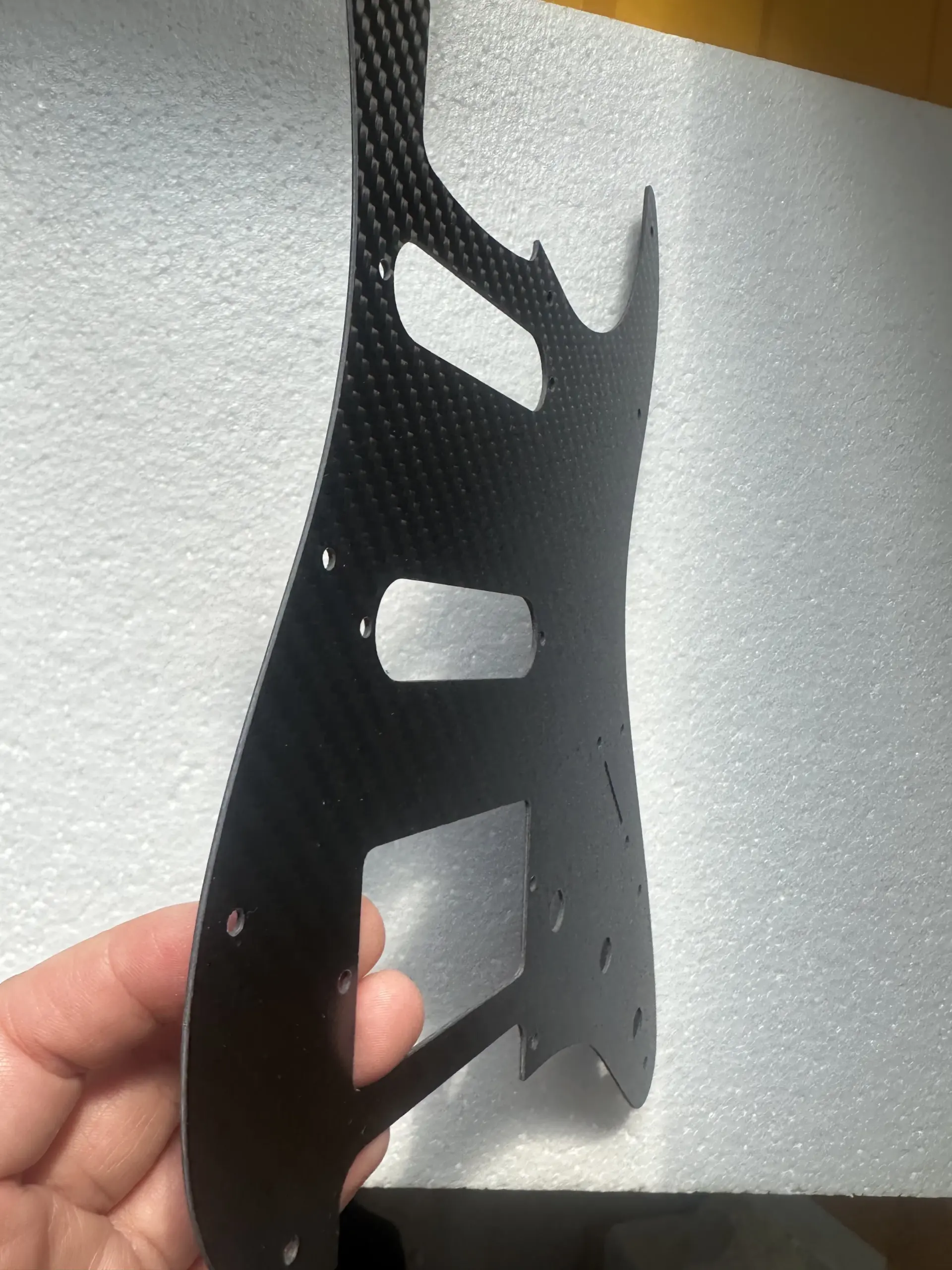 Carbon Fiber Electric Guitar Pickguard for T, L, SSH 1 Carbon Fiber Electric Guitar Pickguard for T, L, SSH