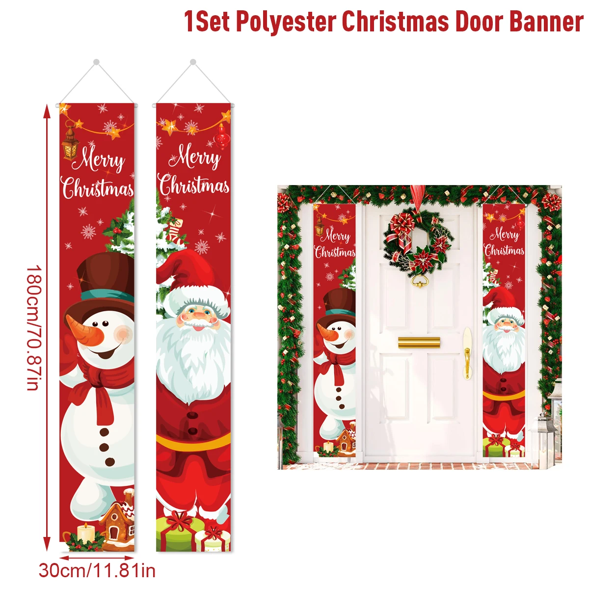 Festive Christmas Door Banner Set for 2024 12 Festive Christmas Door Banner Set for 2024 - Image 12