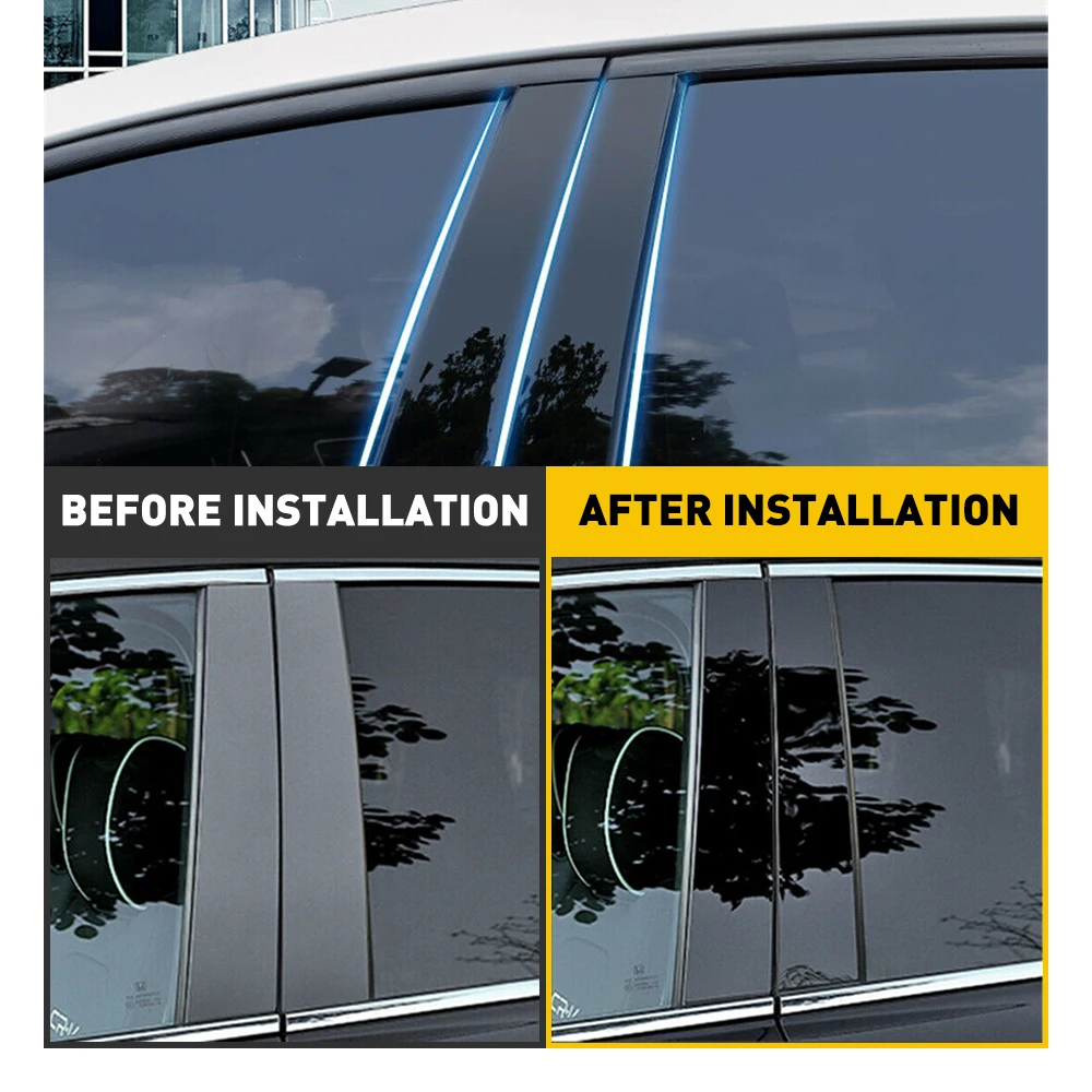 Volkswagen Polo MK6 2019-2024 Pillar Post Covers Set 2 Volkswagen Polo MK6 2019-2024 Pillar Post Covers Set - Image 2