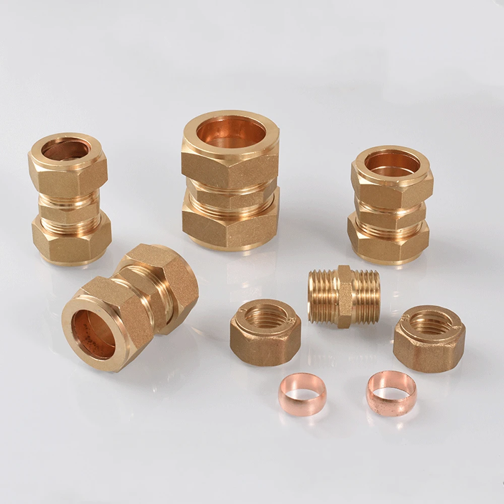 Brass Compression Union Fitting 6-42mm 2 Brass Compression Union Fitting 6-42mm - Image 2