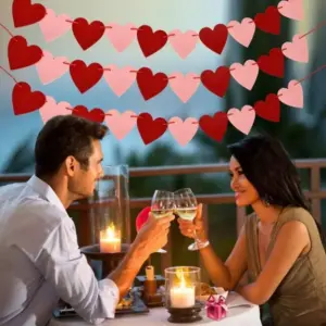 Valentine's Day Red Heart Banner Garland, 3m 13 S5ef5248b849c47c1acf0f9ecaf5260788