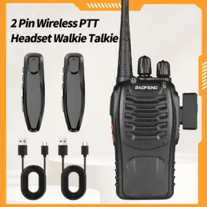 Wireless Bluetooth PTT Headset for Radios 9 S5f018d5579d443cdb65ecc4e48500171Y